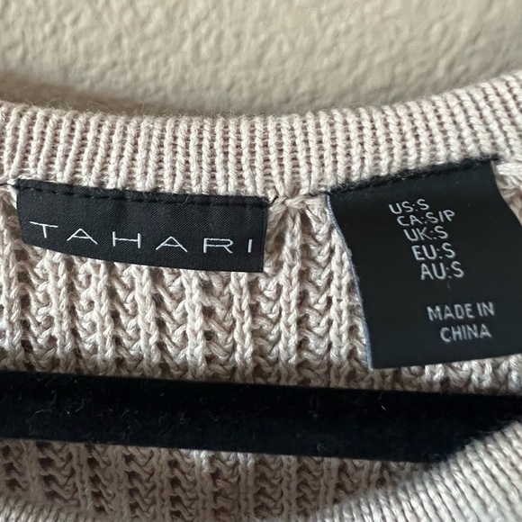 Tahari Crochet Knit Swim Coverup Dress - Picture 4 of 8